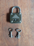 Ancien cadenas abus 2 clefs ( neuf )
