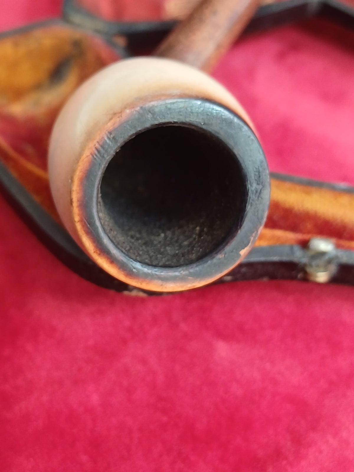 Pipe en écume de mer à talon ancienne