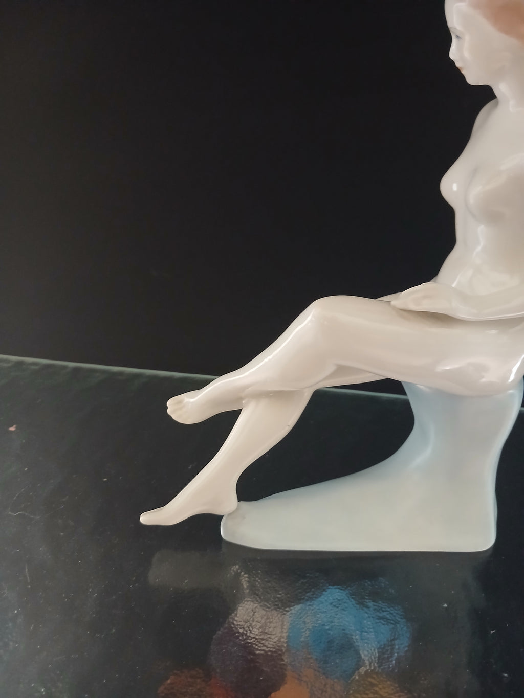 Femme nue en porcelaine vintage