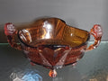 Splendide coupe Art Déco en verre ambré