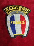 Rare patch tissu rangers aux couleurs de la France