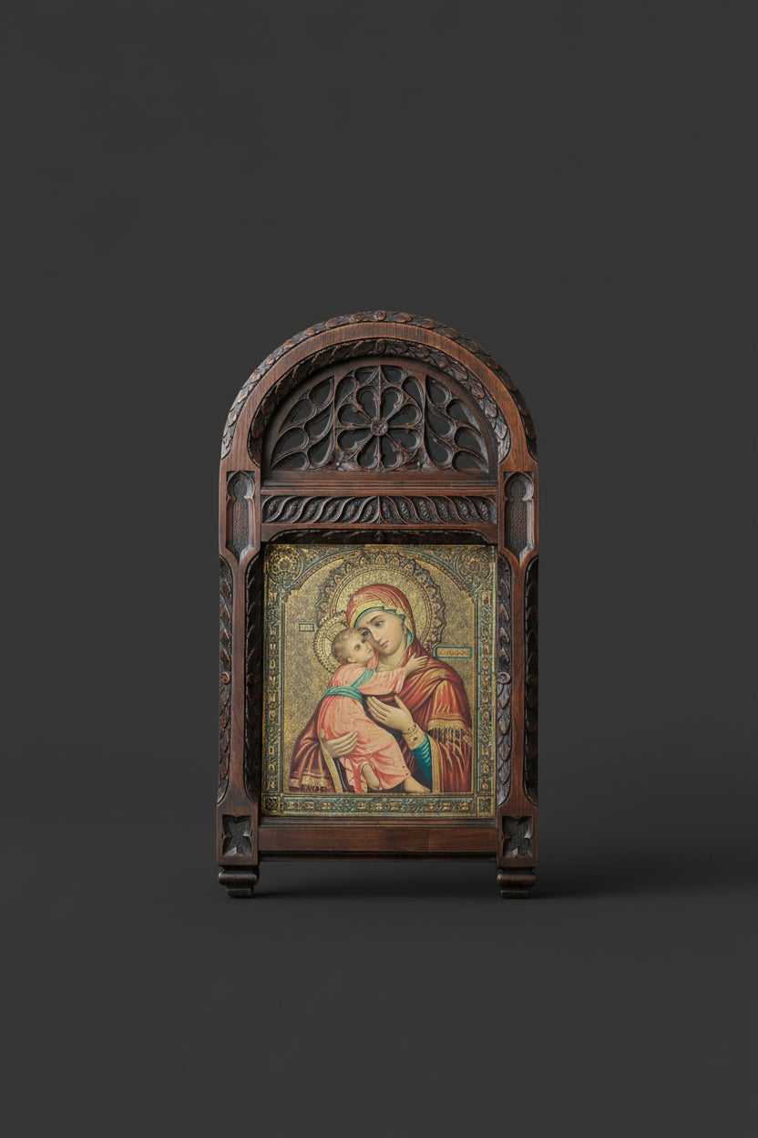 RARE  Icône religieuse orthodoxe authentique du XIXe siècle