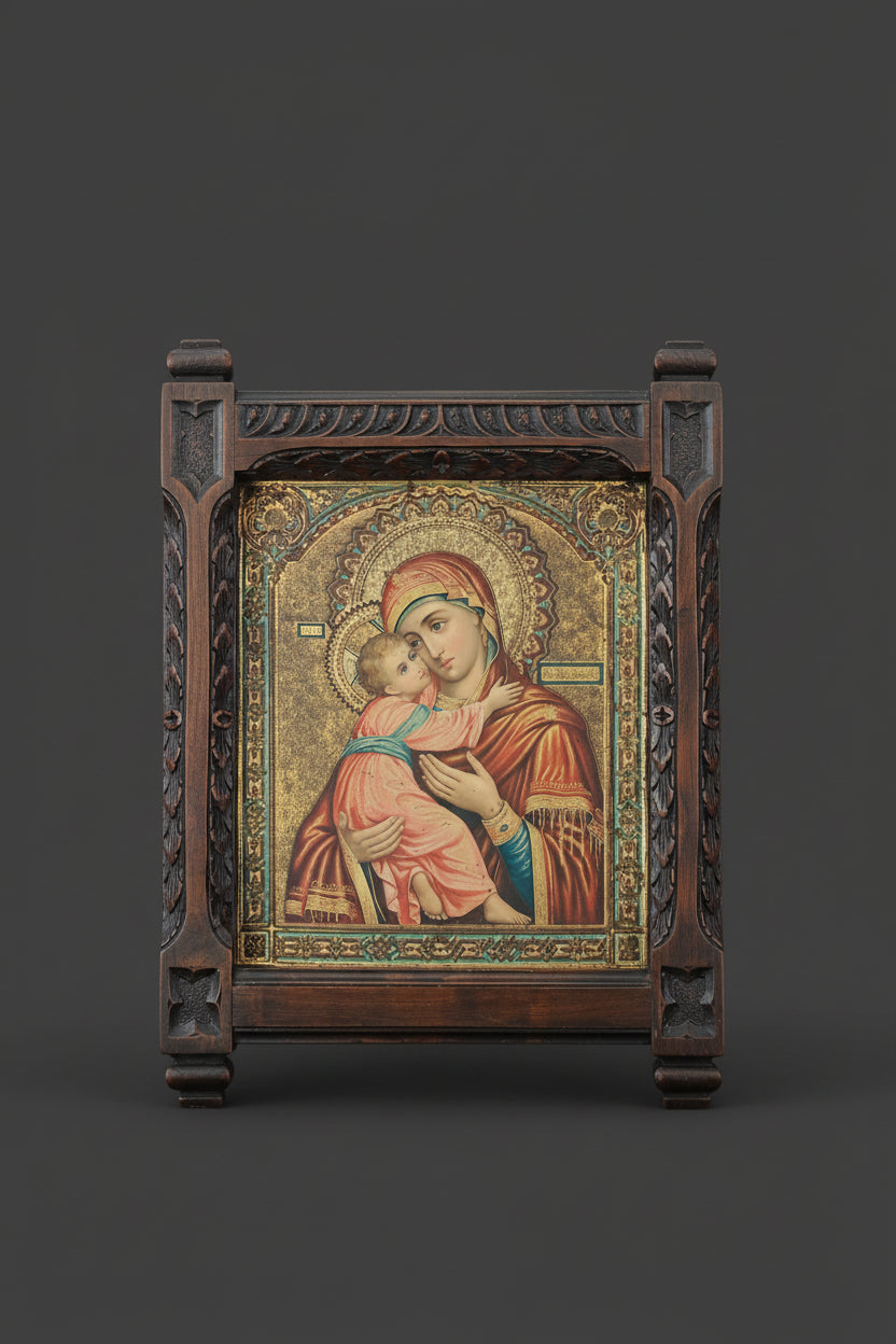 RARE  Icône religieuse orthodoxe authentique du XIXe siècle