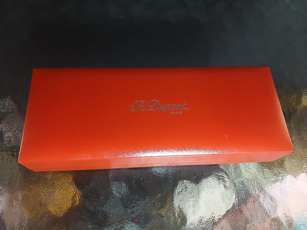 Stylo bille Dupont plaqué argent