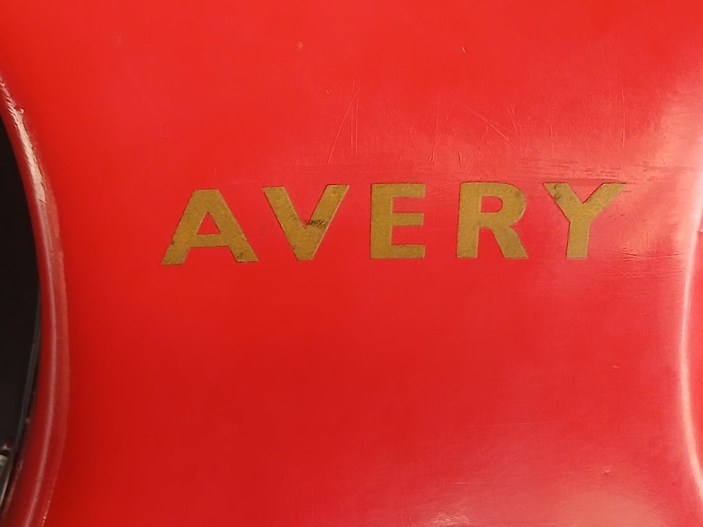 Balance postale vintage W &amp; T Avery rouge vif