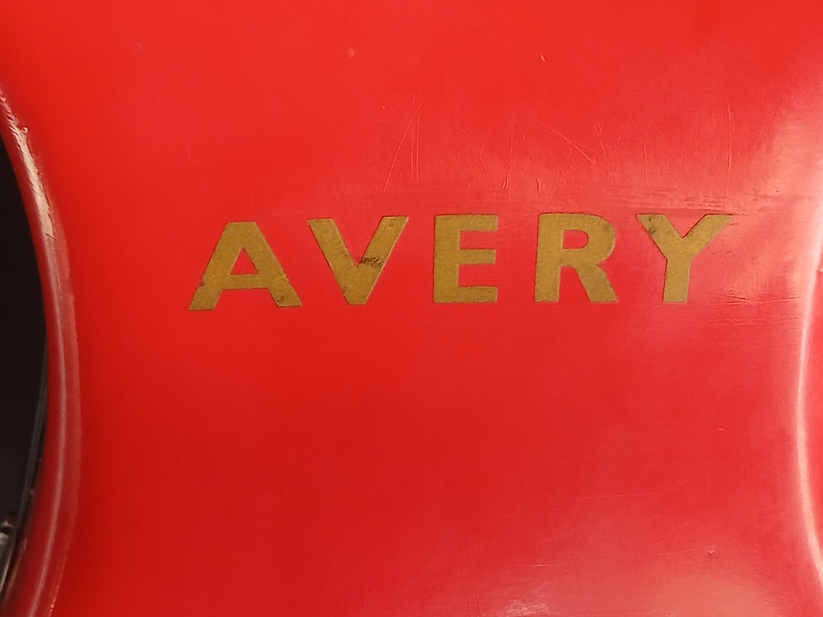 Balance postale vintage W &amp; T Avery rouge vif