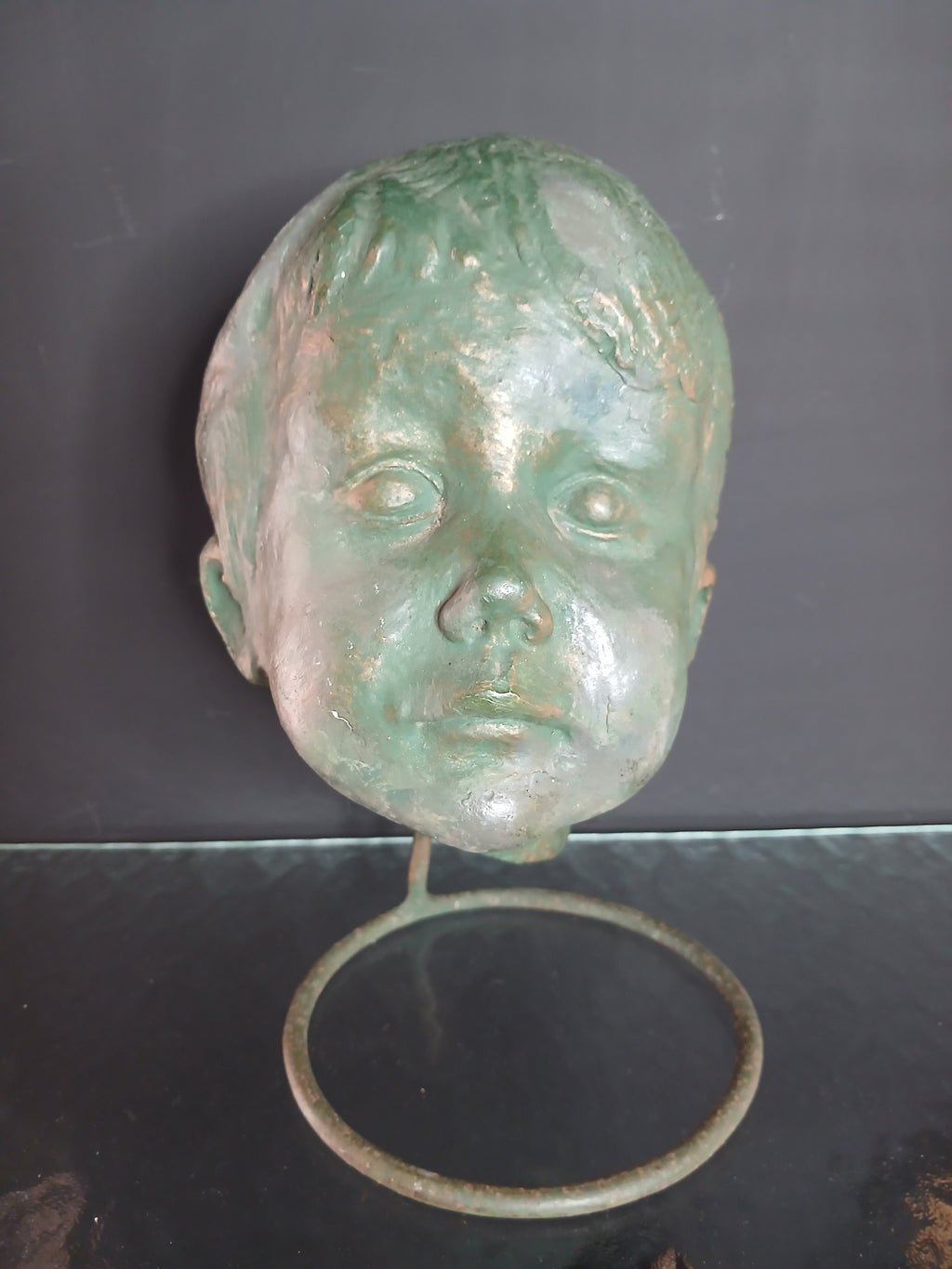 Buste de tête d'enfant de  Hély (1937-2009)