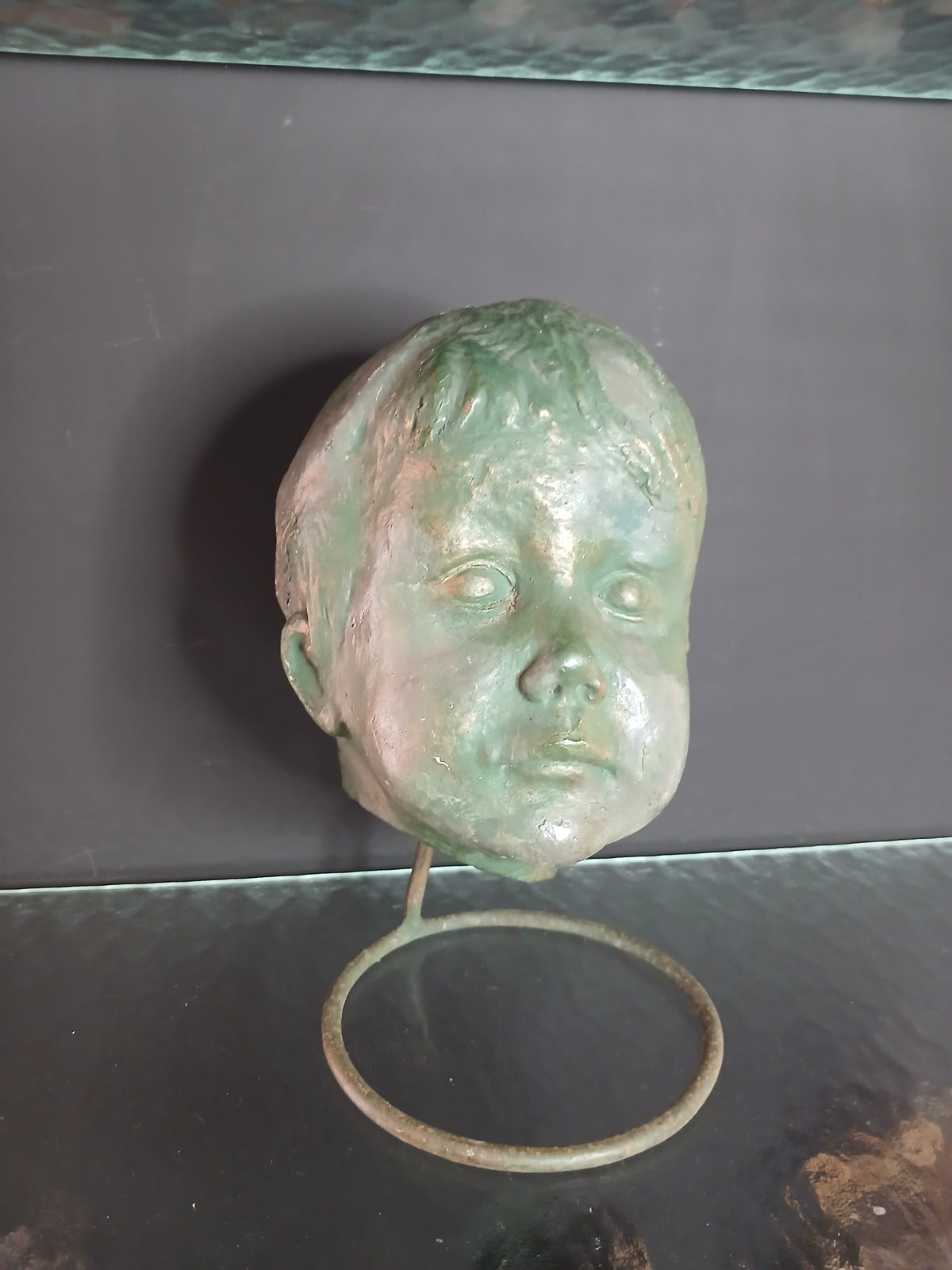 Buste de tête d'enfant de  Hély (1937-2009)