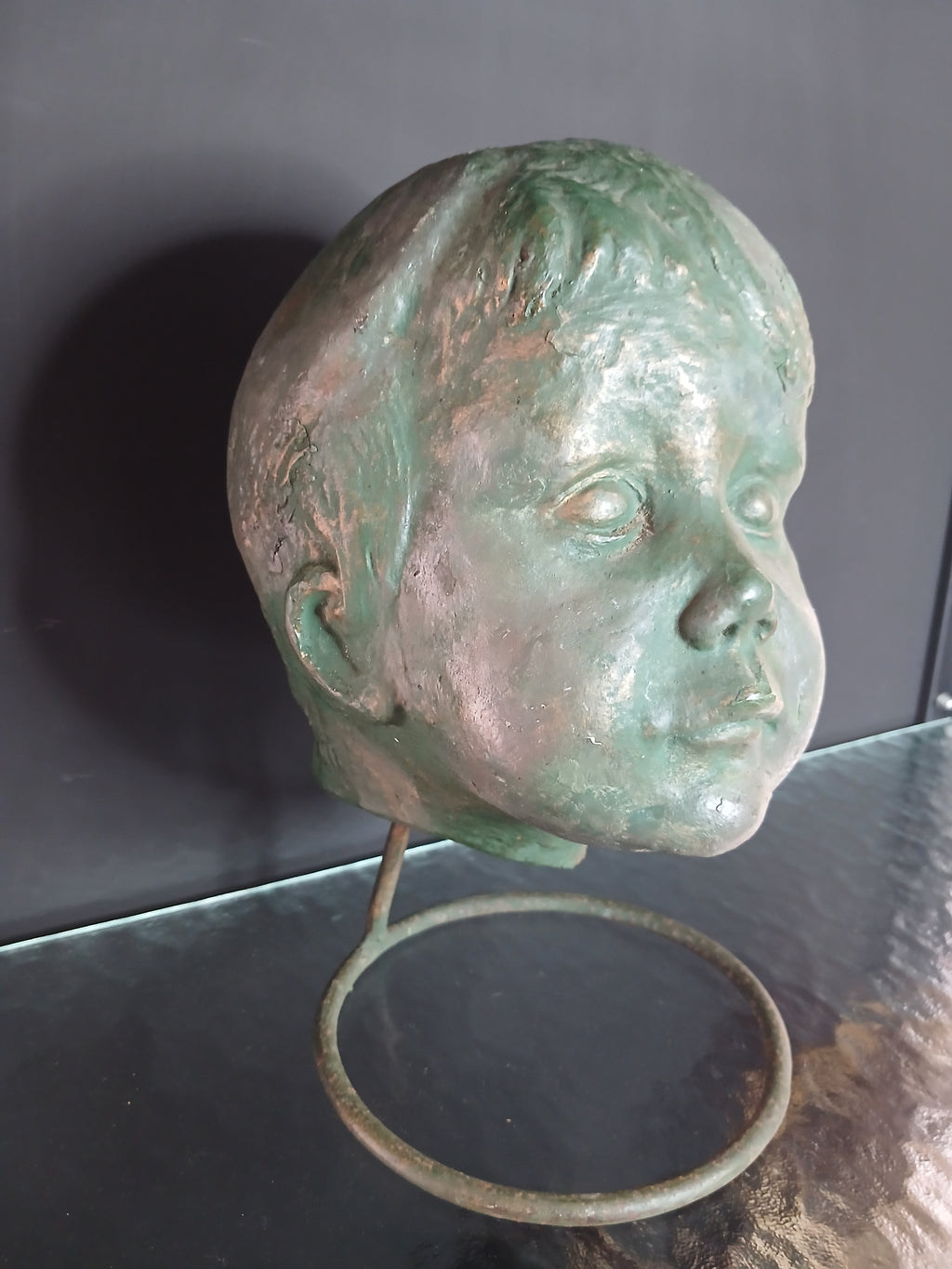 Buste de tête d'enfant de  Hély (1937-2009)