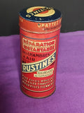Belle boite publicitaire " RUSTINES " et ses accessoires .... 1920 - 1930