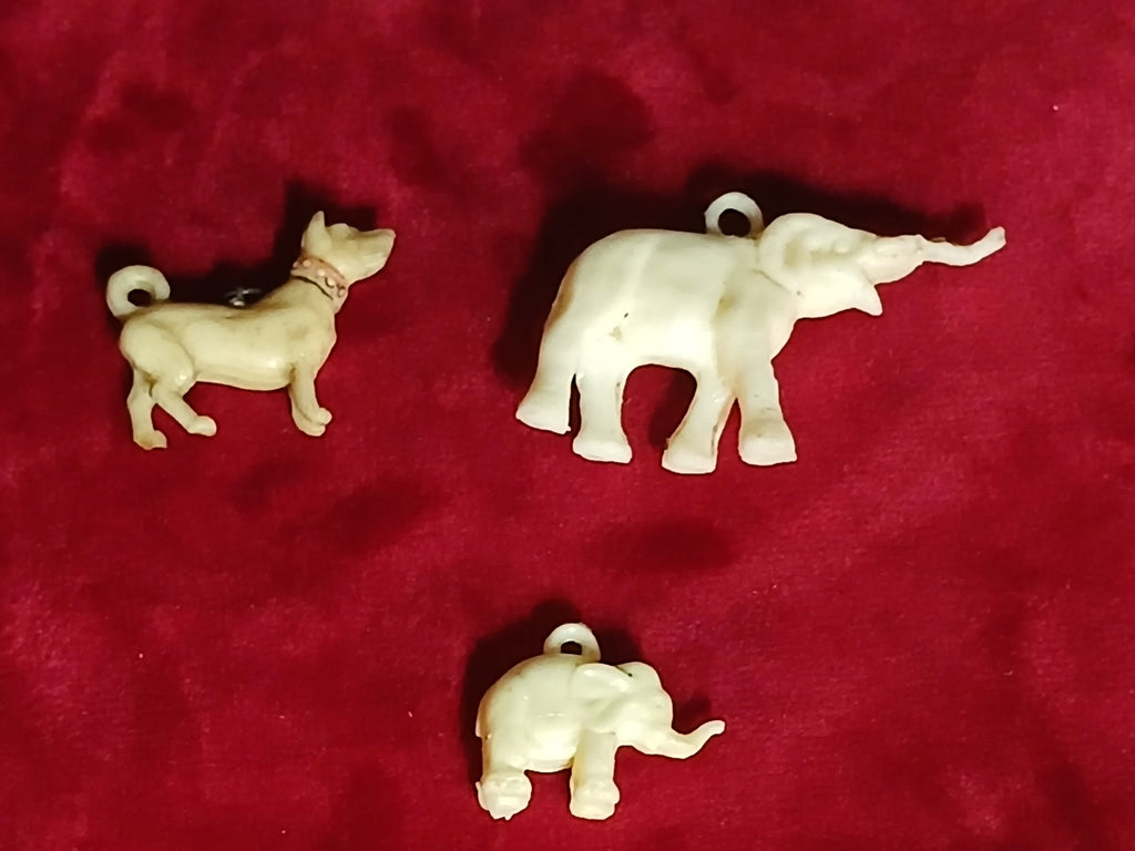 3 pendentifs vintage représentant des animaux 1930/40