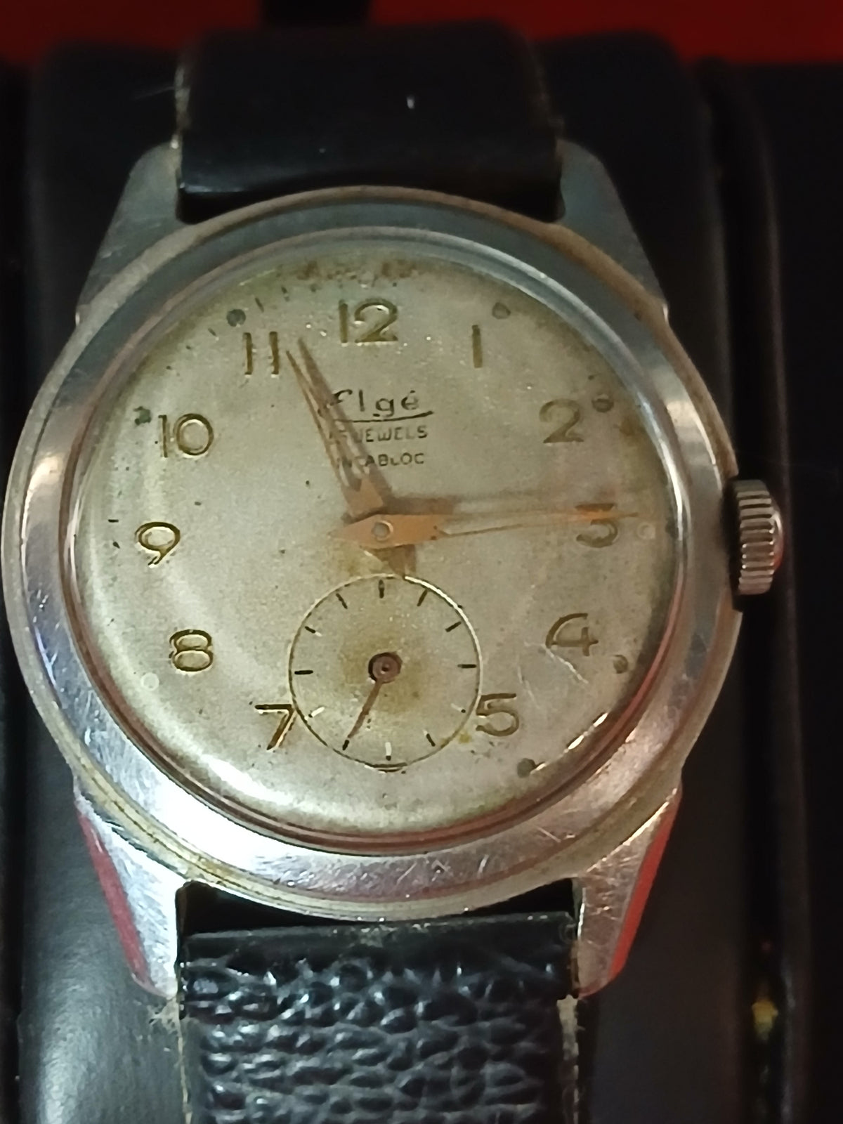 Montre mécanique vintage Elgé (L.G.), 1940 / 50