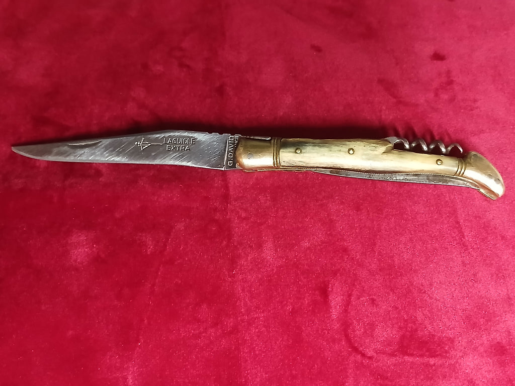 couteau laguiole ancien  1970 - 1980 avec son étui