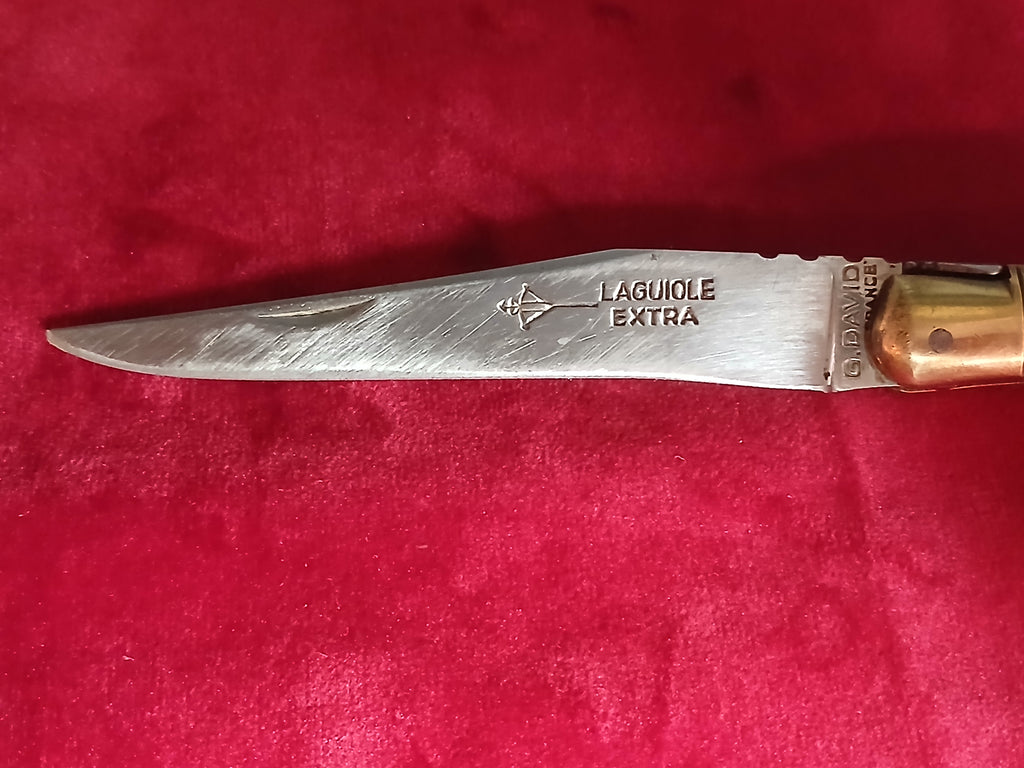 couteau laguiole ancien  1970 - 1980 avec son étui