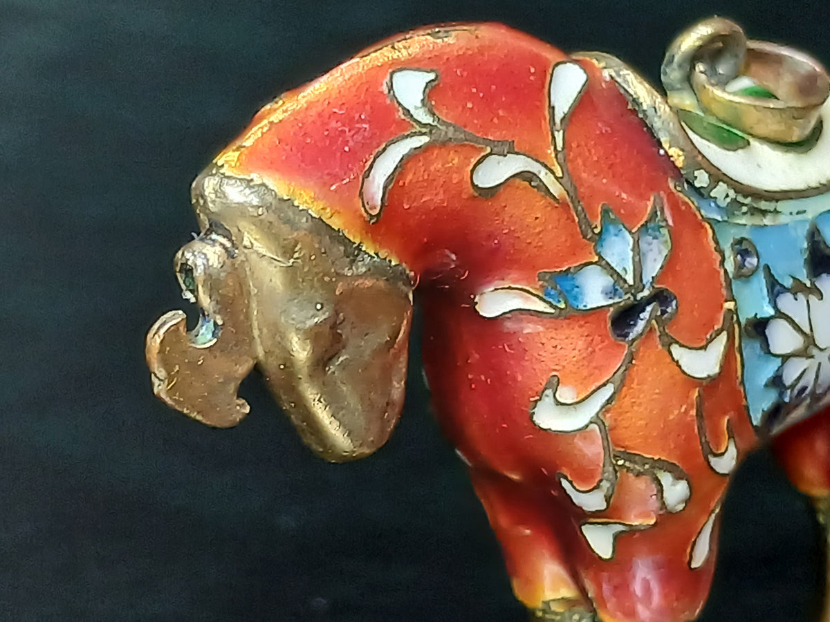 Pendentif en émail cloisonné chinois 1970 / 80