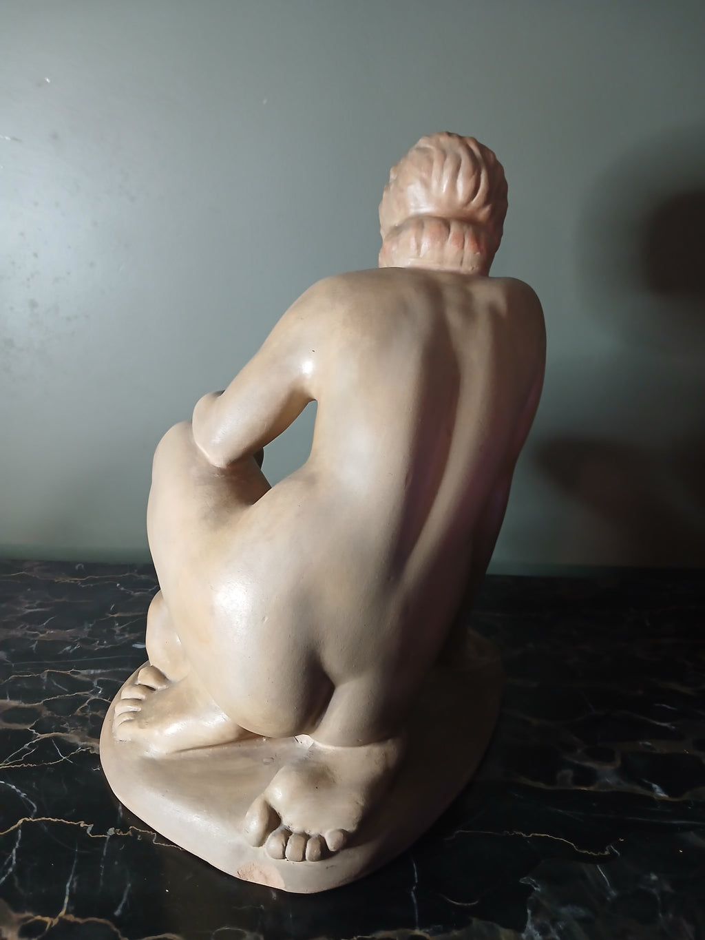 Magnifique sculpture en terre cuite art déco  1940