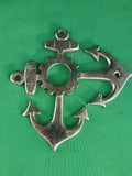 Cache serrure en aluminium militaire marine, origine allemande années 1960.