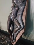 Sculpture en plâtre « PIN UP » d'Élie-Marie Jézéquel, dit Hély (1937-2009)