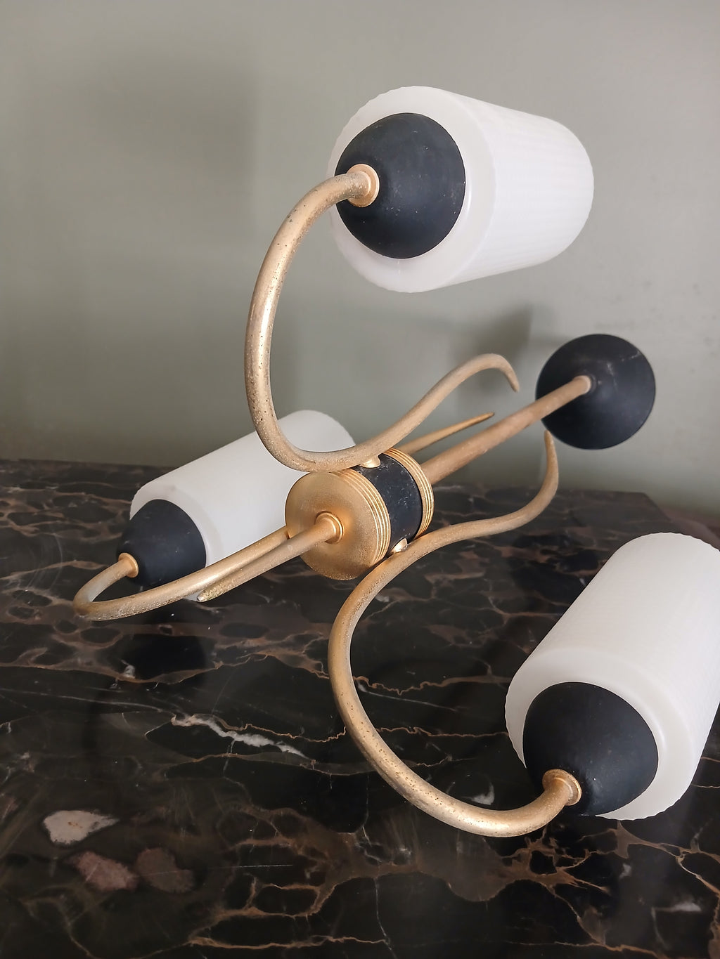 Lustre 3 feux Arlus années 1950